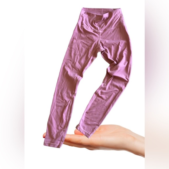 Moyooga Womens Peach Color Ribbed Paneled Activewear Workout Leggings Size Small - Picture 16 of 16